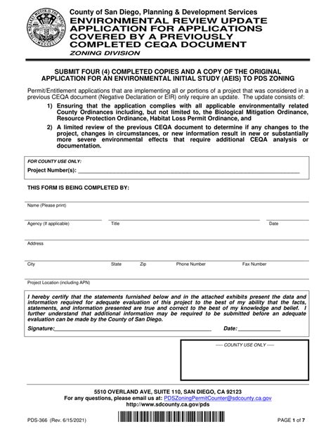 Form Pds 366 Fill Out Sign Online And Download Fillable Pdf County