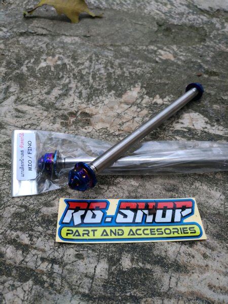 Jual As Roda Depan Kerucut Probolt Stainless Blue Yamaha Mio Fino Soul