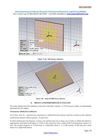 Design And Comparison Of Linearly Polarized Rectangular Micro Strip