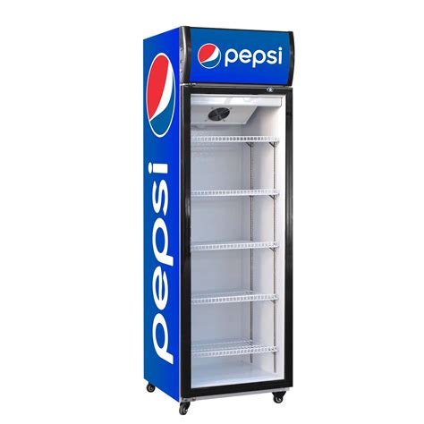 Pepsi Display Refrigerator With Single Glass Door For Beverage Display