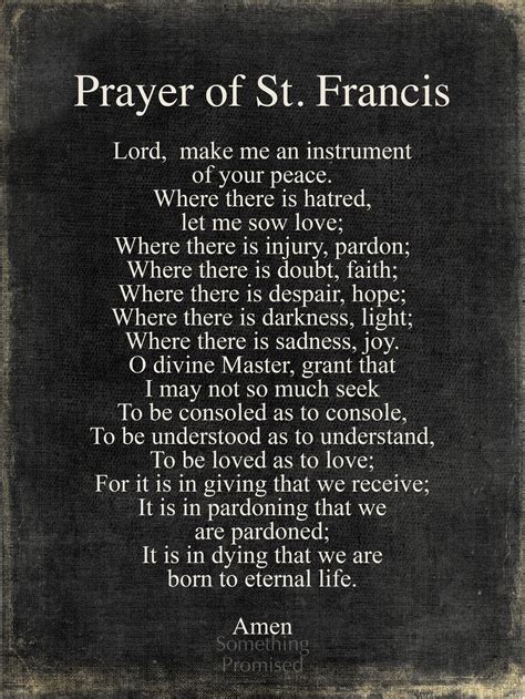 Prayer Of St Francis Of Assisi Metal Print On Reclaimed Wood Etsy