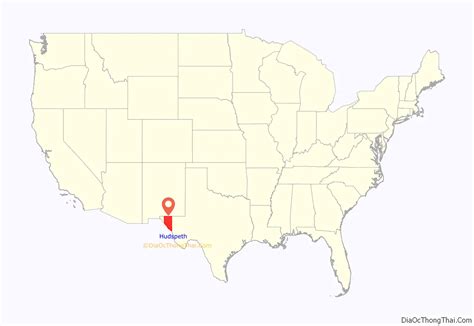 Map of Hudspeth County, Texas - Thong Thai Real