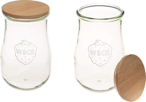 Amazon Yeegfeya Weck Jars Weck Tulip Jars Liter Sour Dough