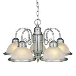 Patriot Lighting Saturn Light Brushed Nickel Chandelier At Menards