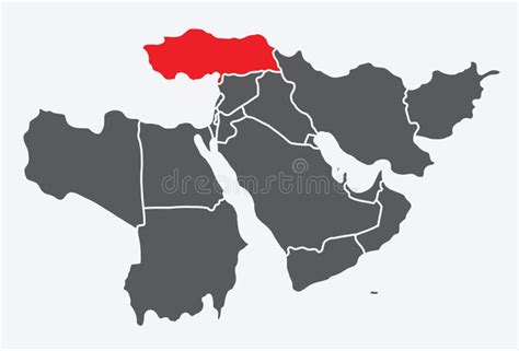 Dark Brown Map Of Turkey T Rkiye Inside Light Brown Map Of The Middle