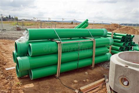 Green Sewer Pipes Stock Photo Image Of Pipe Outdoor 77517758