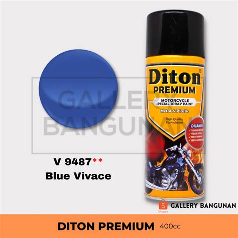 Jual DITON PREMIUM 9487 BLUE VIVACE PYLOX CAT SEMPROT MOTOR MOBIL PILOK