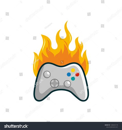 Game Fire Logo Icon Design Stock Stock Vector (Royalty Free) 1438432118 ...