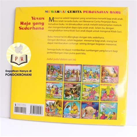 Jual Boom Yesus Raja Yang Sederhana Buku Mewarnai Cerita Perjanjian