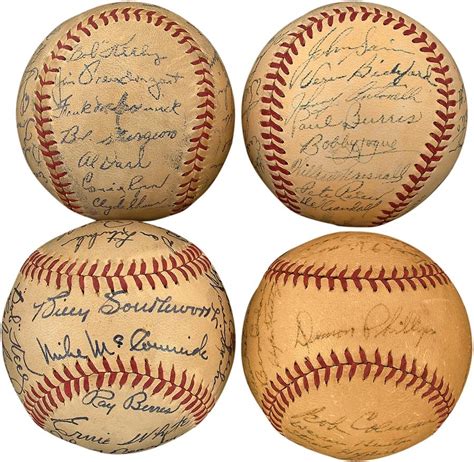 Boston Braves Team Signed Baseballs 4