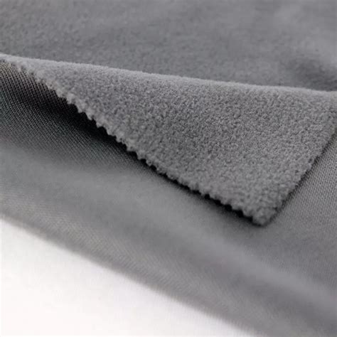 Polyester One Side Fleece Anti Pilling Knit Textile Fabric