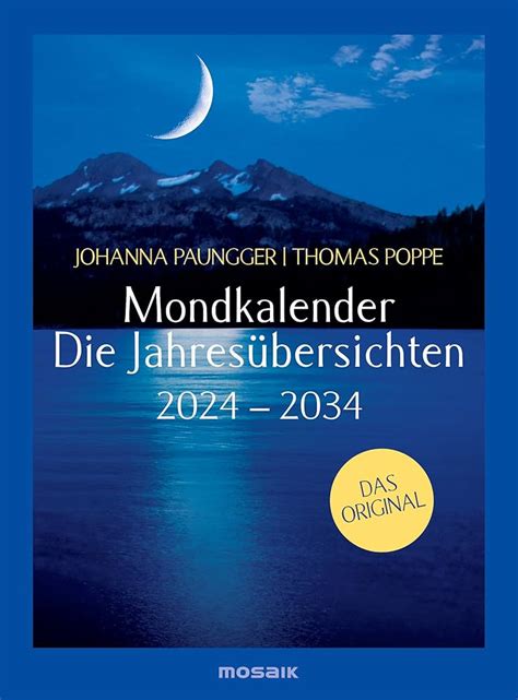 Mondkalender August 2024 Ferne Jennine