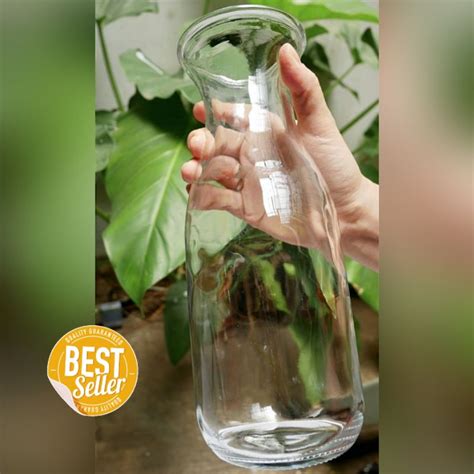 jual vas bunga vas kaca bening tinggi besar minimalis estetik mawar