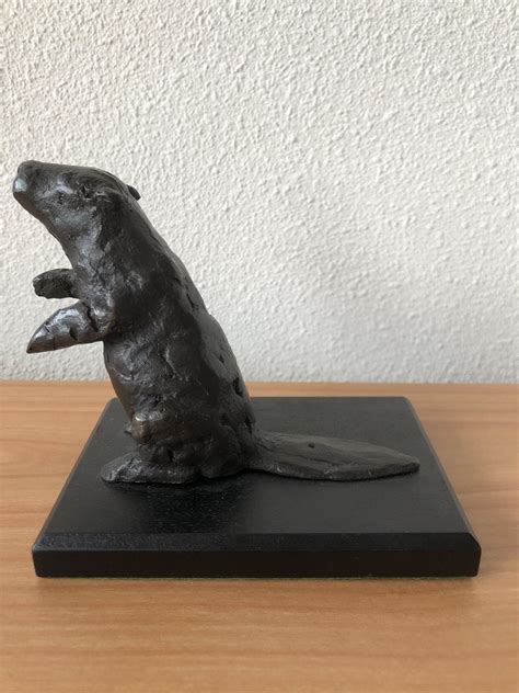 Brons Massief Bronzen Beeld Van Een BEVER Verkocht Kunstveiling Nl