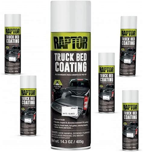 Raptor 1K Bed Liner Aerosol White 14 3 Ounce Truck Bed Bedliner