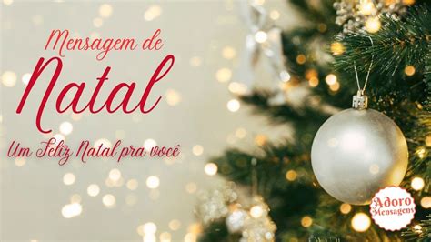 Mensagem de Natal Um Feliz Natal para você YouTube