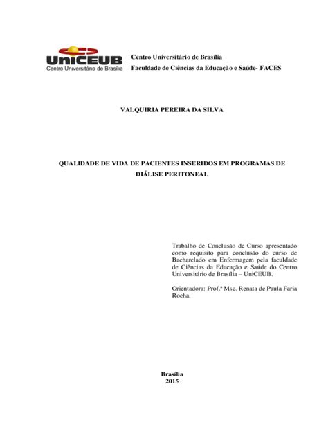 Preench Vel Dispon Vel Repositorio Uniceub Valquiria Pereira Da Silva