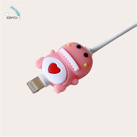 Protector De Cable De Dibujos Animados Lindo USB Carga Cubierta