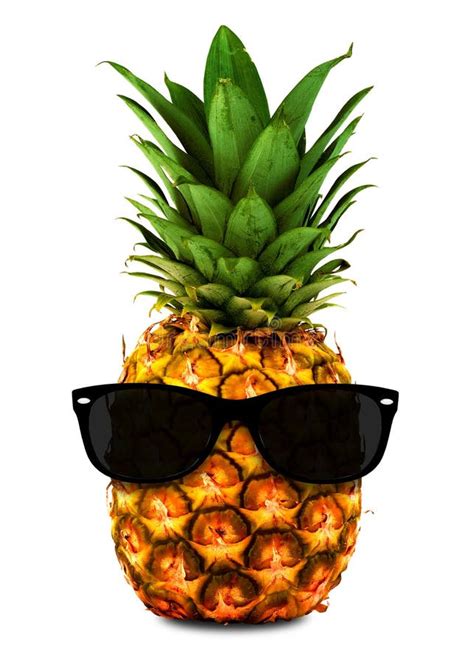 Pineapple Wearing Shades Stock Image Image Of Isolated 45511179