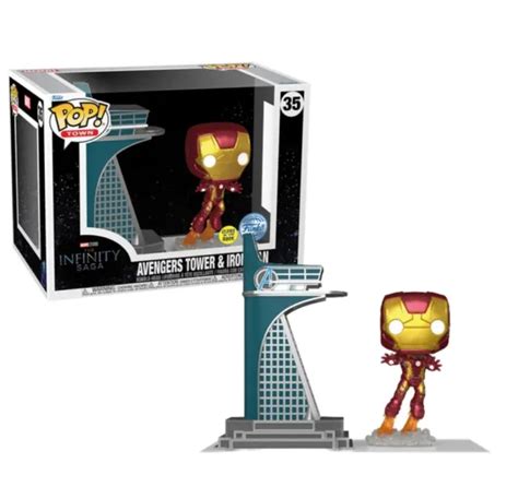 Funko Pop Townavengers Tower And Iron Man Glow Avengers Infinity