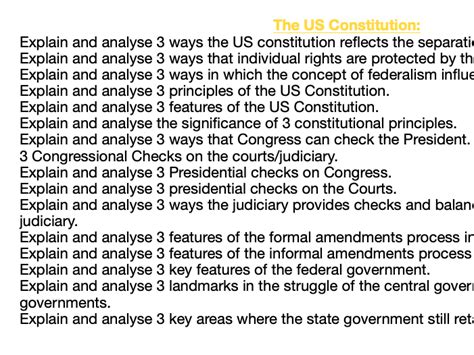 Politics Potential 9 Markers Paper 1 And 2 Teaching Resources
