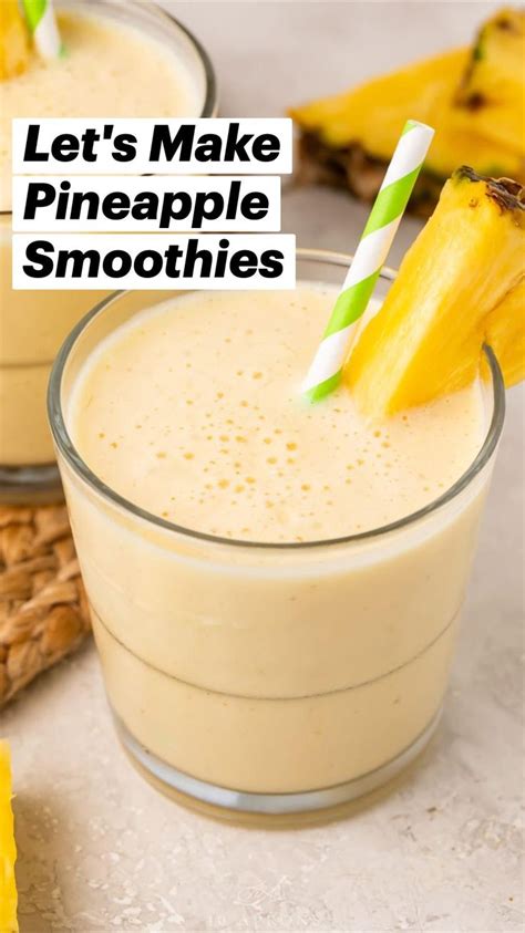 Refreshing Pineapple Smoothies