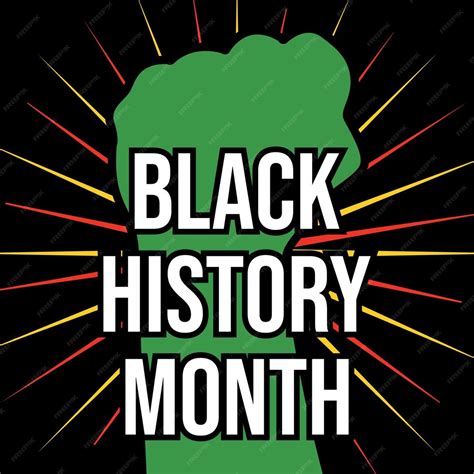 Premium Vector Black History Month Celebrations Banner Template