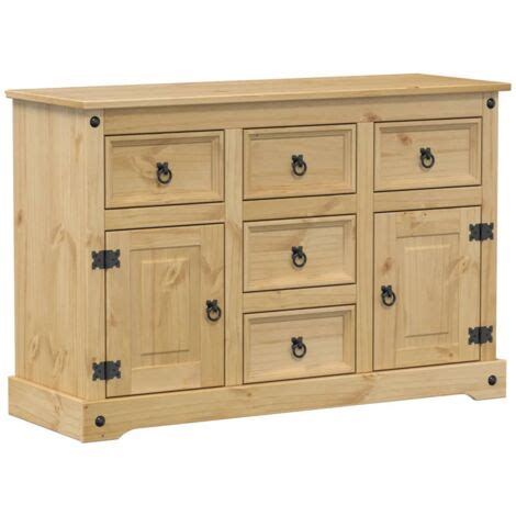 Buffet Corona 112x40x75 Cm Bois Massif De Pin VidaXL