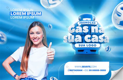 Banner Gás Na Sua Casa Social Media Psd Editável Download Designi