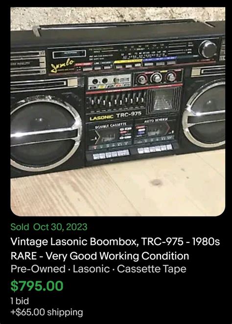 Lasonic Trc 931 Radio Headphone Jack Dual Cassette Boombox 26862111159 Ebay