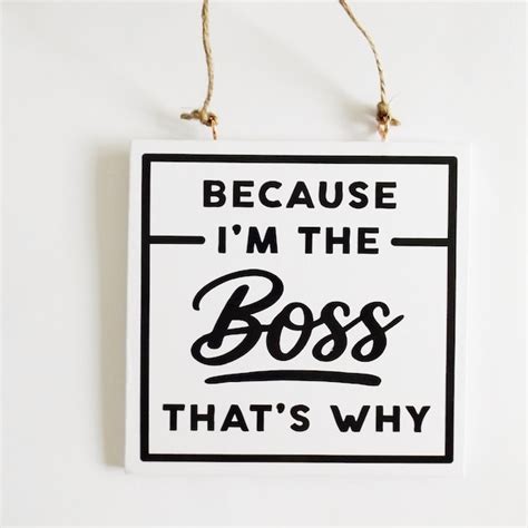 Funny Boss Plaques - Etsy