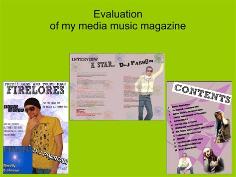 Evaluation Of Media Magazine Ppt