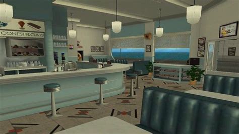 1955 Lous Cafe In Game Graphics Again Cafe Back To The Future Diner