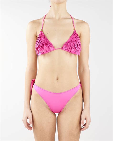 Costume Bikini Triangolo Con Foglie Laser Pin Up Pin Up Fanu Boutique