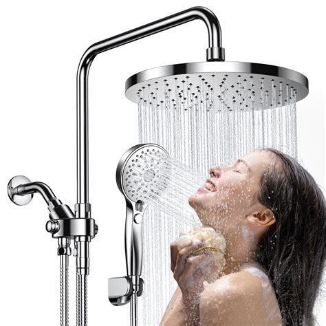 Ambicasa Luxury Dual Showerhead Combo Rainfall Shower Head