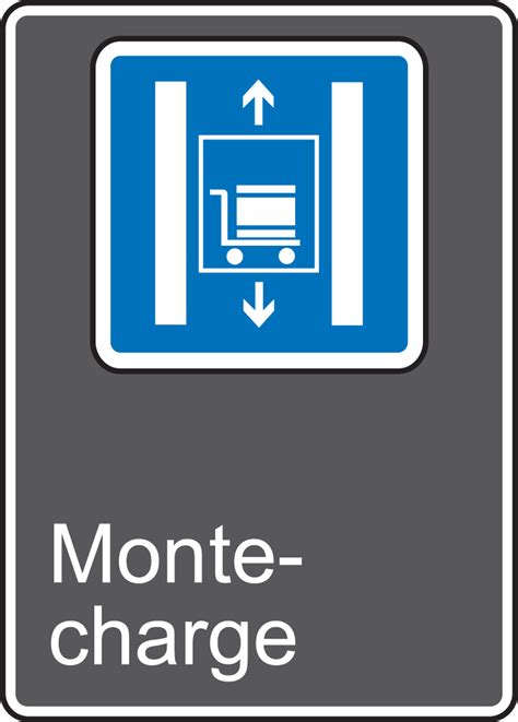 CSA Safety Sign Monte Charge MCSA811XV