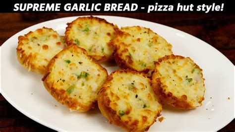 Supreme Garlic Bread Pizza Hut Style Recipe Cookingshooking Youtube