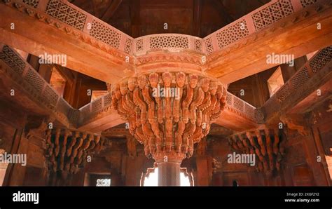 Inside View Of Diwan E Khas Fatehpur Sikri Fort Uttar Pradesh India