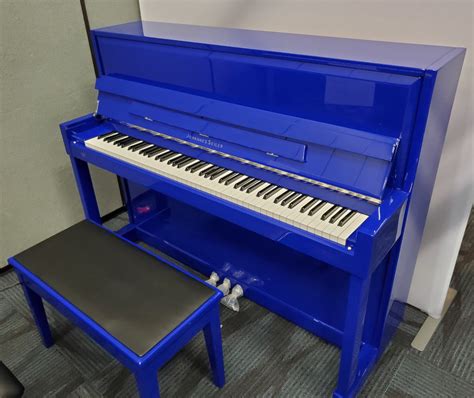 Blue Upright Piano