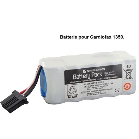 Batteries Rechargeables Pour ECG Nihon Kohden