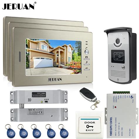 Jeruan Inch Lcd Video Door Phone Doorbell System Rfid Access Control