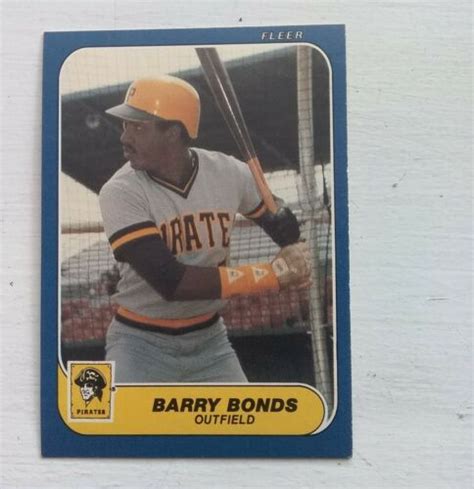 Fleer Update Baseball Barry Bonds Rookie Card U Ebay