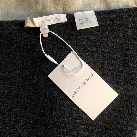 Brand New Naked Cashmere Ribbed Charcoal Cowl Neck Depop