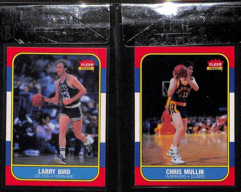 Lot Detail Fleer Larry Bird Chris Mullin Rookie