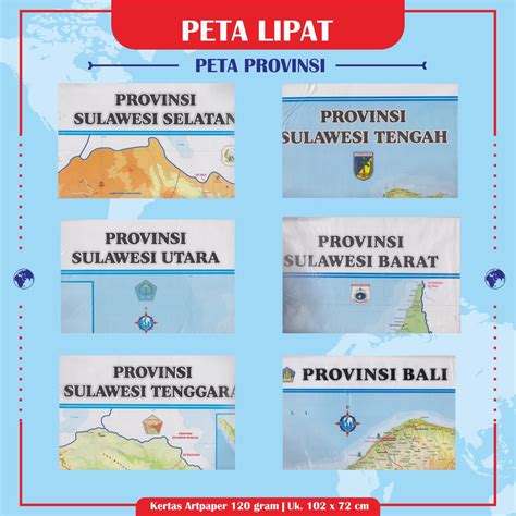 Jual Peta Provinsi Peta Provinsi Sulawesi Selatan Peta Provinsi