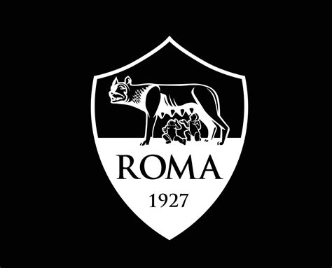 AS Roma Club Logo Symbol White Serie A Football Calcio Italy Abstract ...