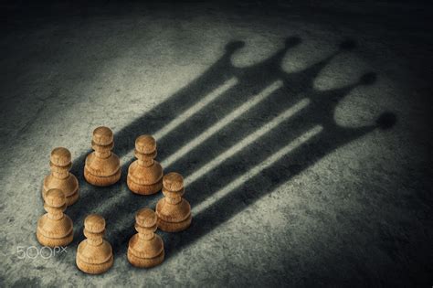 4k Simple Background Closeup White Pawns Chess Blue Background