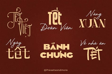 Bộ sưu tập phông Font chữ Tết đẹp Đa dạng và chất lượng