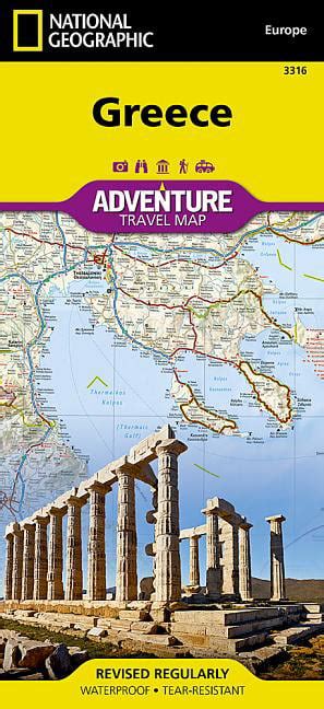 National Geographic Adventure Travel Maps Greece Adventure Travel Map