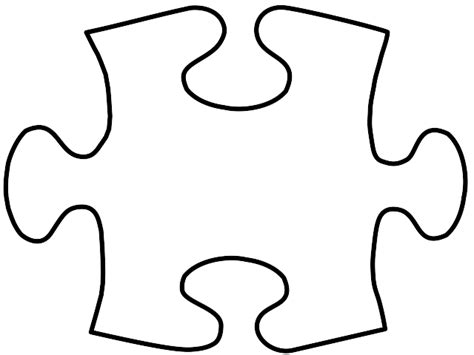 Full Page Printable Puzzle Piece Template